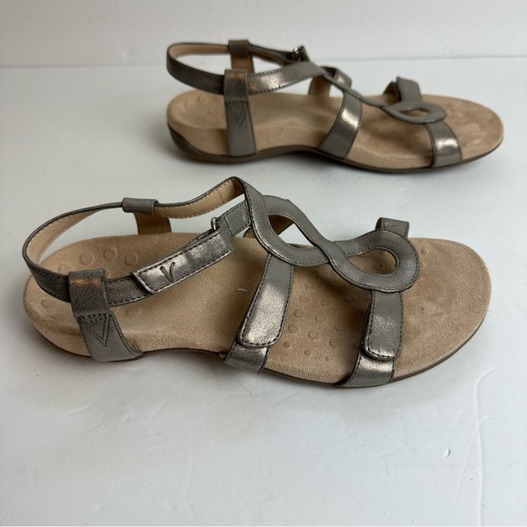 Vionic Jodie Women's Size 9 Sandals or UK 7 or EU 41 Strappy Shoes Silver - Picture 2 of 9